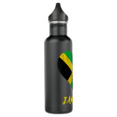 Jamaica Herz Jamaika Roots Jamaica Reise Jamaika Edelstahlflasche (Links)