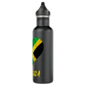 Jamaica Herz Jamaika Roots Jamaica Reise Jamaika Edelstahlflasche (Rechts)