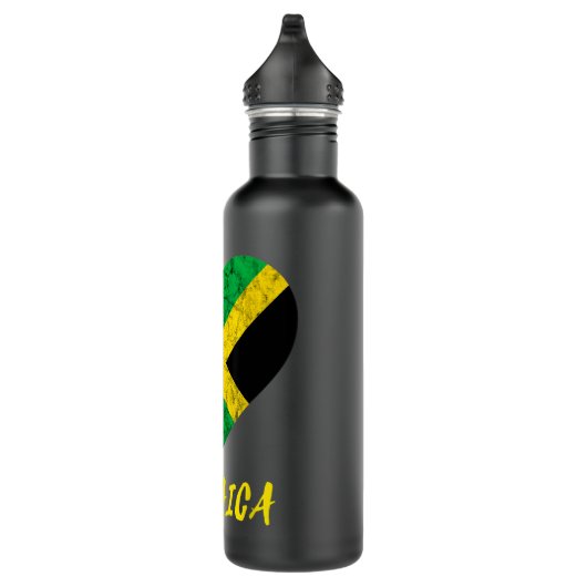 Jamaica Herz Jamaika Roots Jamaica Reise Jamaika Edelstahlflasche (Rechts)