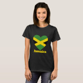 Jamaica-Herzenflagge T-Shirt (Vorne ganz)
