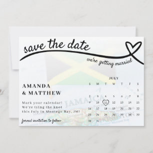 Jamaica Herzkalender Hochzeit Save The Date