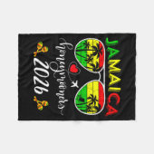 Jamaica Honeymoon 2026 Couple Summer Vacation Matc Fleecedecke (Vorderseite (Horizontal))