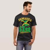 Jamaica Independence Day 61. 1962 Jamaikanische Fl T-Shirt (Vorne ganz)
