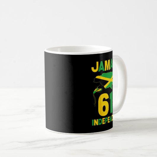 Jamaica Independence Day Seit 1962 Doctor Bird Lo Kaffeetasse (VorderseiteRechts)