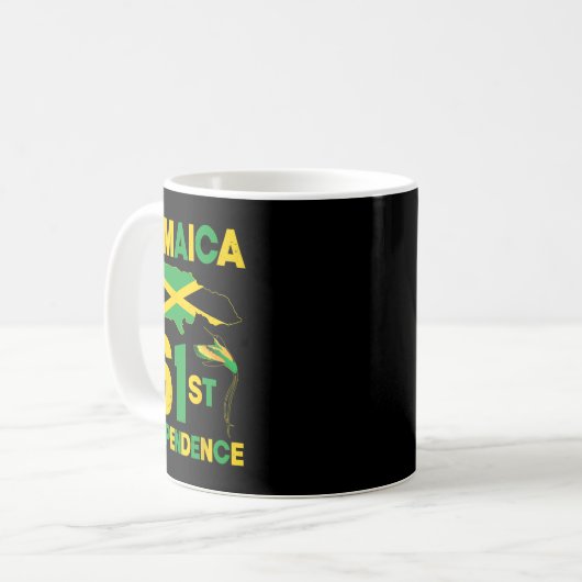 Jamaica Independence Day Seit 1962 Doctor Bird Lo Kaffeetasse (Vorderseite Links)