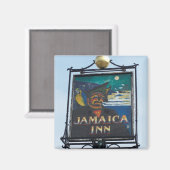 Jamaica Inn Pub Sign Foto Magnet (Vorderseite/Rückseite)