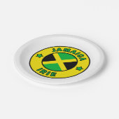 Jamaica Irie Pappteller (Schrägansicht)