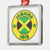 Jamaica Irie Silbernes Ornament (Links)