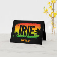 Jamaica IRIE Tropical Palm Tree Rasta Flag Farben