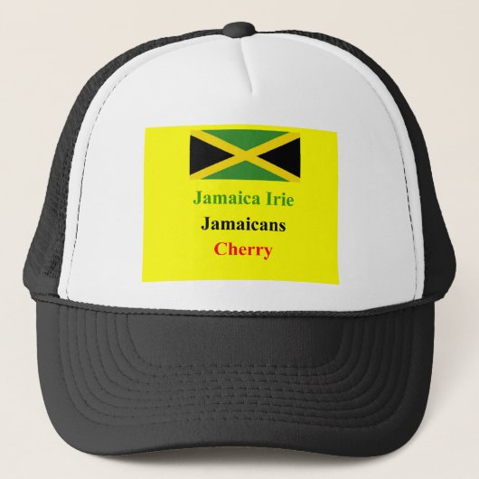 Jamaica Irie Truckerkappe (Vorderseite)