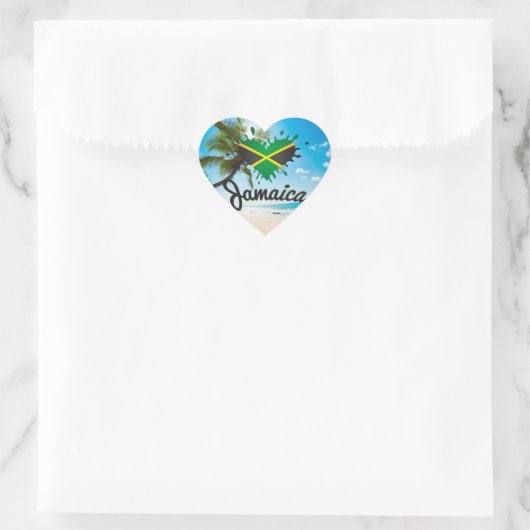 Jamaica Island Love - Proud Jamaicans - Sticker (Tasche)