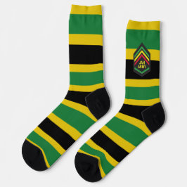 Jamaica Jah Army Rasta Reggae Roots Socks Socken