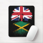 Jamaica Jamaica British UK Tree Roots Flag Mousepad (Mit Mouse)