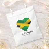 Jamaica Jamaica Flag Heart Wedding Geschenktütchen (Ausgeschnitten)