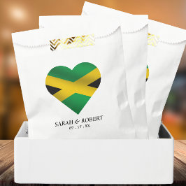 Jamaica Jamaica Flag Heart Wedding Geschenktütchen
