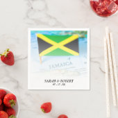 Jamaica Jamaica Flag Map Wedding Serviette (Beispiel)