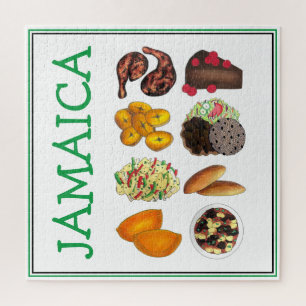 JAMAICA Jamaican Foods Caribbean Island Cuisine Puzzle
