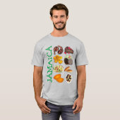 JAMAICA Jamaican Foods Caribbean Island Cuisine T-Shirt (Vorne ganz)
