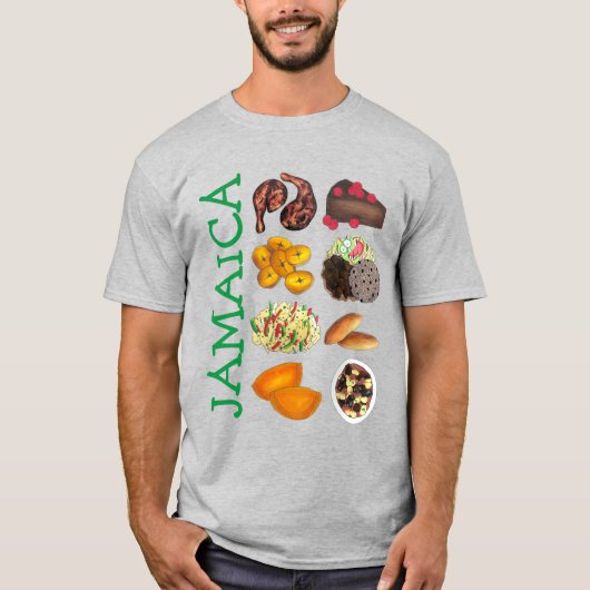 JAMAICA Jamaican Foods Caribbean Island Cuisine T-Shirt (Vorderseite)