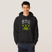 Jamaica Jamaican Jamaica Flag Happiest When Im in  Hoodie (Vorne ganz)