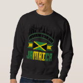 Jamaica Jamaican Jamaica Flag Happiest When Im in Sweatshirt (Vorderseite)
