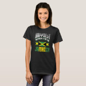 Jamaica Jamaican Jamaica Flag Happiest When Im in T-Shirt (Vorne ganz)
