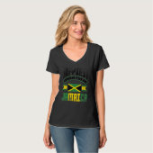 Jamaica Jamaican Jamaica Flag Happiest When Im in T-Shirt (Vorderseite Vollansicht)