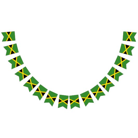 Jamaica Jamrock Rasta Reggae Jamaica Vibes Roots Wimpelkette (Alle)