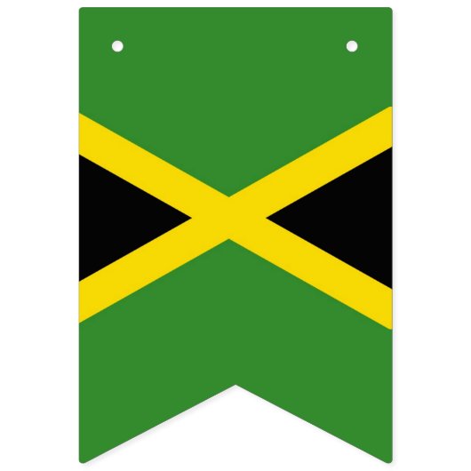 Jamaica Jamrock Rasta Reggae Jamaica Vibes Roots Wimpelkette (Erste Fahne)
