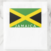 Jamaica-Länderkennzeichen Rechteckiger Aufkleber (Tasche)