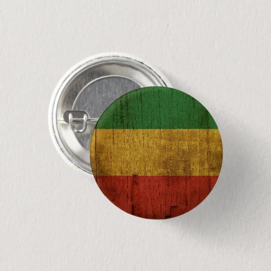 Jamaica Liebe Jah Rastafari Reggae Rasta Button (Vorne & Hinten)