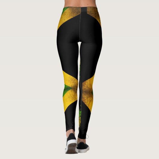 Jamaica Lion Flag Proud Jamaicans - Yoga Leggings (Rückseite)