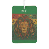 Jamaica Lion Personalisiert Name Autolufterfrischer (Rückseite)