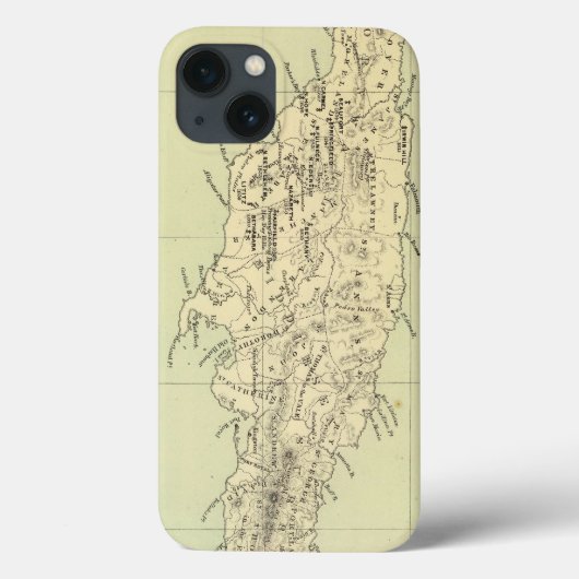 Jamaica Lithographed Karte Case-Mate iPhone Hülle (Rückseite)
