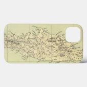 Jamaica Lithographed Karte Case-Mate iPhone Hülle (Rückseite (Horizontal))