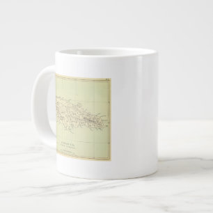 Jamaica Lithographische Karte Jumbo-Tasse