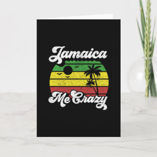 Jamaica macht mich verrückt Rasta Roots Rock Regga Karte