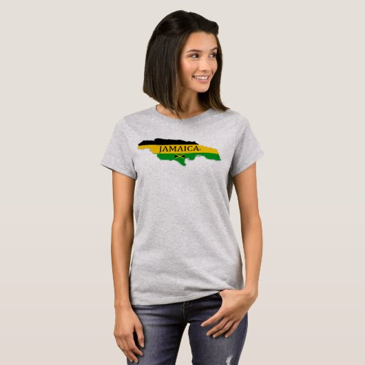 Jamaica Map Designer Shirt Apparel Sale; Man Lady (Vorne ganz)