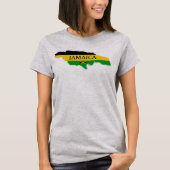 Jamaica Map Designer Shirt Apparel Sale; Man Lady (Vorderseite)