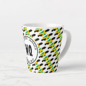 JAMAICA MAP Patriotic Customizable Jamaican Milchtasse (Rechte Ecke)