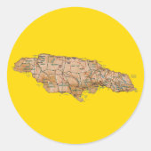 Jamaica Map Sticker (Vorderseite)