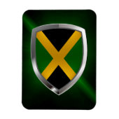 Jamaica Metallic Emblem Magnet (Vertikal)