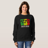 Jamaica Miami South Beach Fl Rasta Flag Miami Jama Sweatshirt (Vorne ganz)