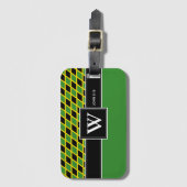 JAMAICA Monogram Christlich Scripter Luggage Gepäckanhänger (Vorderseite Vertikal)