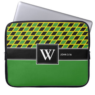 JAMAICA Monogram Christlich Scripting-Notebook Laptopschutzhülle