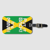 Jamaica National Flag Funny Patriotic Gepäckanhänger (Vorderseite (Horizontal))