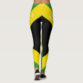 Jamaica National Flag Style Leggings (Rückseite)