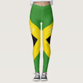 Jamaica National Flag Style Leggings (Vorderseite)