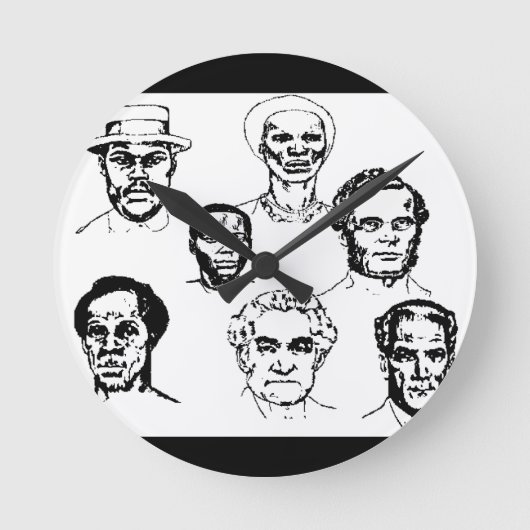 Jamaica national hero wall clock runde wanduhr (Vorderseite)