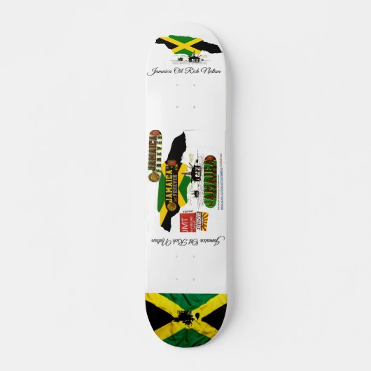 JAMAICA OIL RICH NATIONALE Skateboard (Vorne)
